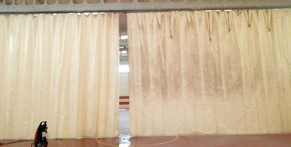 cortina instituto durante limpieza Valanva